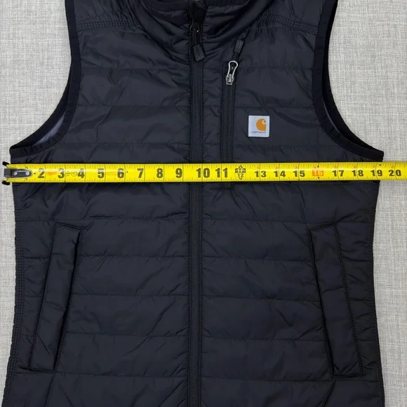 Carhartt Women Rain Defender Insulated Vest Black Relaxed Fit XS - Picture 9 of 10